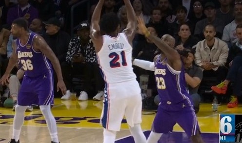 LOL Worlds 积分榜-先发制人！恩比德中投还有 5中4独得10分战平湖人全队